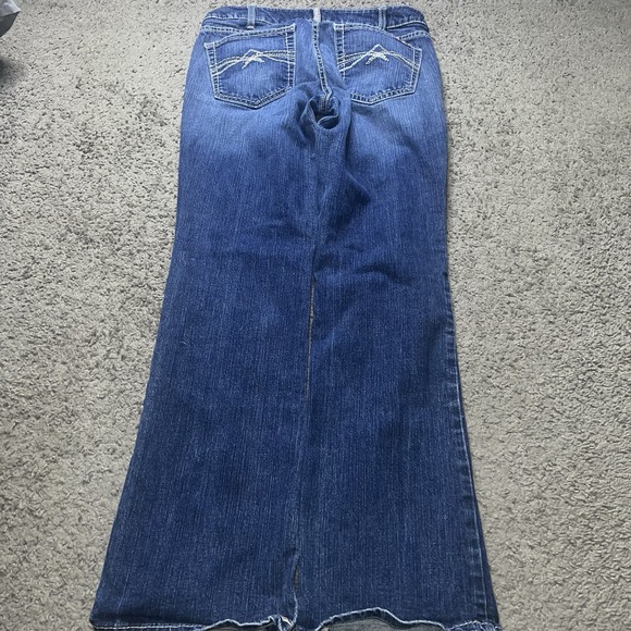 Ariat FR Jeans Womens Size 30 R Mid Rise Boot Cut CAT 2 Blue Stretch Denim - Picture 5 of 8
